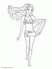 Plus, it's an easy way to celebrate each season or special holidays. Barbie Coloring Pages 300 Free Sheets For Girls