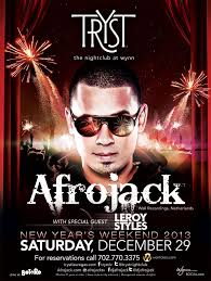 Afrojack At Tryst Nightclub Tickets 12 29 12 Nye Weekend Las Vegas Afrojack Las Vegas Weekend Night Club
