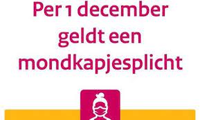 In het openbaar vervoer zijn mondkapjes al maanden verplicht. Mondkapjesplicht