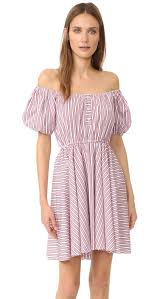 Buy It Now Caroline Constas Bardot Dress Red Thick Stripe A Caroline Constas Off Shoulder Dress With Colorful Designer Dresses Casual Dresses Bardot Dress