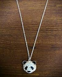 Pin By Alice Lima On Jewelry Of Ages Panda Jewelry Panda Necklace Panda Items
