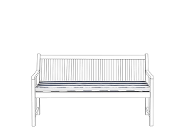 Denomination between two rye stalks. Auflage Fur Bank Vivara Marineblau Gestreift 152 X 54 X 5 Cm Beliani De