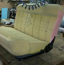 Custom 32 Ford Seat Foam Work Finished And Ready To Start The Seat Cover Latar Belakang