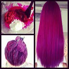 Mix your purple hair dye into your conditioner of choice and work it into your hair on a weekly basis. Hair Color Hair Styles Bright Hair Hair Color Crazy