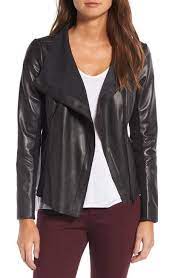 Trouve Raw Edge Leather Jacket Leather Jacket Collar Leather Jacket Jackets