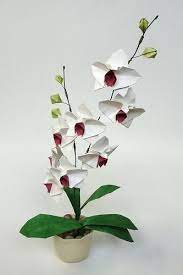 White Origami Orchid Michelle S Orchid Origami Orchid Origami Bouquet Origami Flowers