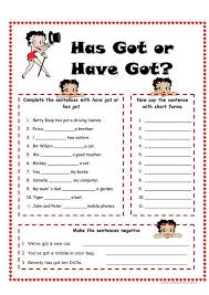 Have Got Or Has Got Educacion Ingles Temas De Ingles Tarea De Ingles