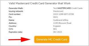 The generator will generate a new card number Mastercard Credit Card Generator 100 Free Fake Mastercard Cc Numbers That Work