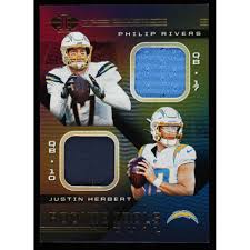 Maybe you would like to learn more about one of these? Justin Herbert Philip Rivers 2020 Panini Illusions Rookie Idols Dual Memorabilia 4 Pristine Auction
