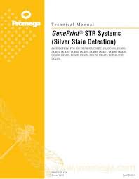 Atlas is company provide pest control in ras al khaimah, since 2009 we are known as one of the best pest control services providing quality to homes. Geneprint Str Systems Silver Stain Detection Promega