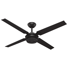 These durable and moisture protected designs are perfect for covered patios, screen in porches, gazebos, pergolas, and decks. Hunter Chronicle 54 Indoor Outdoor Ceiling Fan In Matte Black Lightsonline Com
