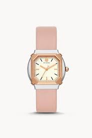 Tory Burch Tbw5101 Blake Three Hand Blush Leather Watch Shopperboard