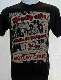 Motley Crue Rock T Shirts Motley Crue Vintage Style Tshirt