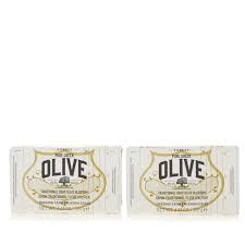 Korres Pure Greek Olive Blossom Bar Soap Duo 8527933 Hsn