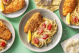 Chicken Parmesan With Linguine Recipe Hellofresh Recipe Hello Fresh Recipes Parmesan Crusted Chicken Linguine Recipes