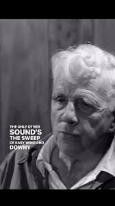 Robert Frost recited his poem "Stopping by Woods