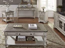 Magnolia Manor Antique White Occasional Table Set Antique White Coffee Table Coffee Table White White End Tables
