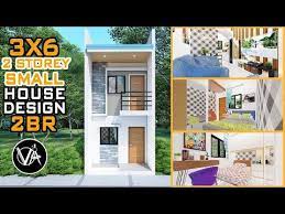 There is nothing the least little bit fancy concerning this 2 storey small house design. 3x6 2 Storey Small House Design Perspective Youtube Small House Design House Design Small Modern House Plans