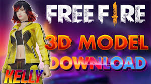 Players freely choose their starting point with their parachute and aim to stay in the safe zone for as long as possible. Kelly Free Fire 3d Model Download Blender Obj Youtube