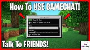 How To Set Up Game Chat In Minecraft Bedrock Edition Talk Youtube