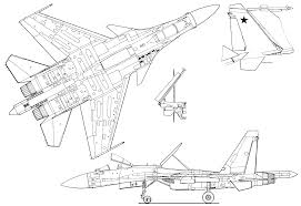Sukhoi Su 35 Blueprint Sukhoi Su 35 Sukhoi Blueprints