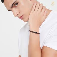 Personalized Men Bracelet in Custom Size, Engraved Bracelet With Small  Silver Beads, Adjustable Wristband Gift for Mom Him Kid Dad Boyfriend