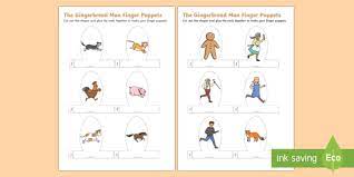 On photo listing contour is depicted in perspective. The Gingerbread Man Finger Puppets To Print Teacher Made