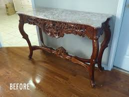 How To Paint A Console Table Rosewood Goes Rose Gold Diy Wood Diy Diy Console Table Painting Furniture Diy