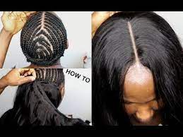 How To Do Full Sew In Weave No Leave Out Tutorial Video For Beginners Youtube Quick Weave Hairstyles Sew In Hairstyles Long Weave Hairstyles