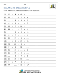 On these printable worksheets, students will evaluate basic algebraic expressions with variables. Balancing Math Equations