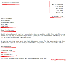 Maybe you would like to learn more about one of these? Example Resignation Letter Format Resignletter Org