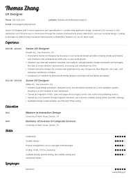 Ux Designer Resume Example Template Valera Resume Design Resume Examples Web Application Design