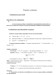 Algoritmul de calcul a ecuatiei de gradul 2. Functii Continue