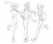 coloriage totally spies sur info art sombre