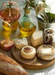 Rose Wine Baguette And Cheese Wine Recipes Food Wine Cheese