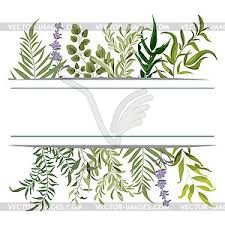 Here's a floral vector pattern card inspired from the russian traditional design. Card Floral Design With Green Watercolor Fern Leave Vector Image