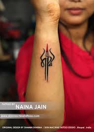 Custom Maa Paa Tattoo With Trishul Tattoo By Naina Jain Nains Tattoos Original Design By Shammi Thanks Fo Shiva Tattoo Design Tattoos Trishul Tattoo Designs