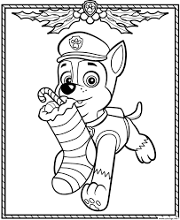 Coloriage Pat Patrouille Noel Chase A Imprimer Coloriage Pat Patrouille Dessin Pat Patrouille Pages De Coloriage Disney