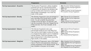 Pull Up Improvement Training Packet