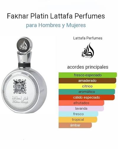 Fakhar Platin de Lattafa Perfumes es una fragancia de la familia olfativa  Aromática Fougère para Hombres y Mujeres. Esta fragrancia es nueva. Fakhar  Platin se lanzó en 2025. Las Notas de Salida