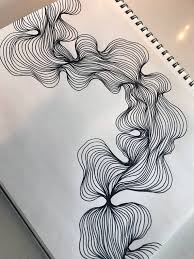 Black And White Shapes Art Abstract Line Art Black And White Modern Drawing Organic Etsy Abstract Line Art Shape Art Modern Drawing