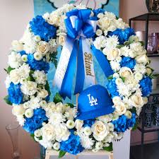Dodger Wreath With Hat In Downey Ca Chita S Floral Designs