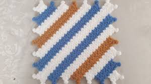 Cizgili Kare Lif Modeli Yapimi Blanket Crochet Blanket Crochet