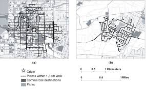 ›› quick conversion chart of km to miles. Walk Of 15 Min 1 2 Km 0 75 Mi Along Road Network In New Zealand Download Scientific Diagram