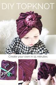 A simple elastic thread or rubber. Diy Topknot Diy Baby Headbands Baby Sewing Projects Baby Sewing