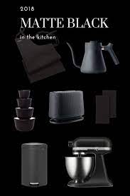 Statement Bold Kitchen Appliances And Accessories In Matte Black Matte Black Kitchen Accessories Matte Black Kitchen Black Kitchen Accessories