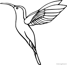 Each printable highlights a word that starts. Simple Cartoon Hummingbird Coloring Page Coloringall