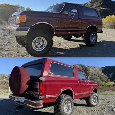 Image result for Currant Red 1991 Bronco