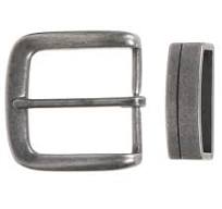 1.5 Inch Square Belt Buckle For Men - Single Prong Brown Alloy Western  Style Buckle