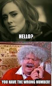 You Have The Wrong Number Adele Wrong Number Meme Funny Phrases In English Wrong Number